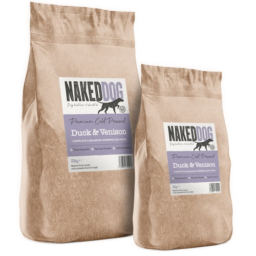 Premium Cold Pressed Duck & Venison 2.5kg by Naked Dog