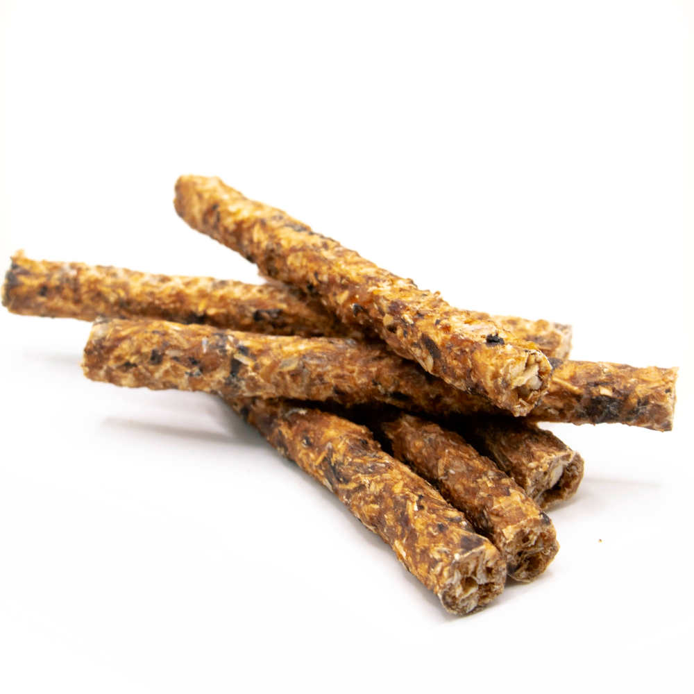 Healthy premium cod sticks dog chew.