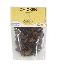Packaged chicken hearts high-quality dog treat.