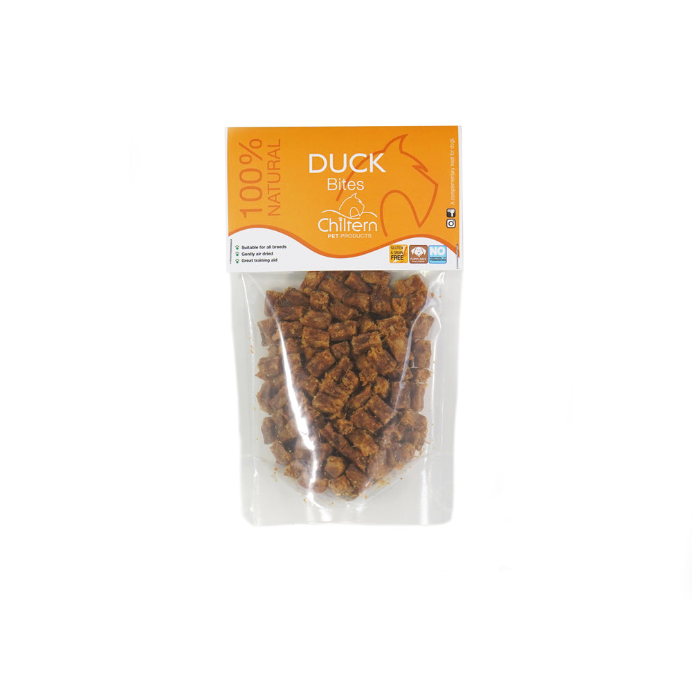 Natural pure duck bites dog treat pack.