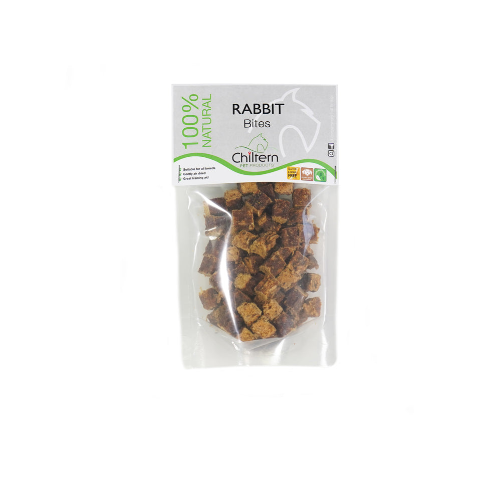 Pack of premium natural pure rabbit bites dog treats.