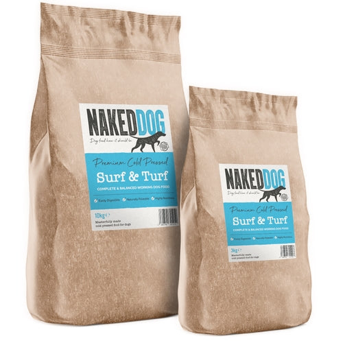 Premium Cold Pressed Surf & Turf 3kg by Naked Dog
