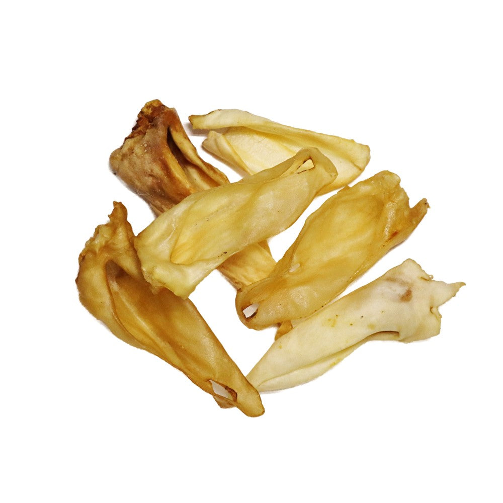 Single premium natural lamb-ear dog treat high protein low fat hypoallergenic for healthy chewing and teeth.