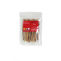 Pack of premium natural beef twists dog treats high protein low fat gluten and grain free gently air dried for healthy chew.