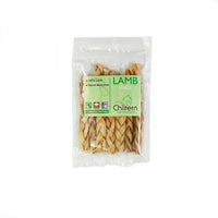 Pack of premium natural lamb-braids dog treats long-lasting for dental health.